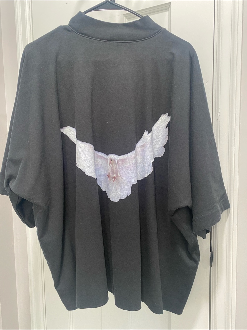 Black YZY x Gap Engineered by Balenciaga White Dove Graphic Tee